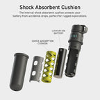 ELECOM NESTOUT Rugged Power Bank, 15000mAh Outdoor Charger, 32W USB-C Fast Charging PD, Waterproof IP67, Durable Shockproof, Battery Pack for iPhone Tablet Hiking Travel Camping (Black, 15000mAh)