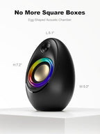 Bluedee Computer Speakers for Desktop PC, Bluetooth 5.4 Desktop Speakers with 2 Speaker Units, Dynamic RGB Light USB Speaker, USB/Type-C Powered Plug & Play PC Speakers for Desktop, Laptops, Tablet