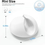 18 Pack Mini Cable Clips, Znben Cord Organizer Holder Adhesive Cord Management Charger Wire Holder Clips for Desk, Home, Office, Car, Cubicle, Nightstand White