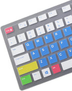 Keyboard Cover Skin for Dell KM636 KB216 KB216t KB216d KB216p Wired & Wireless Keyboard, Dell Optiplex 5250 3050 3240 5460 7450 7050, Dell Inspiron Desktop 24" 27" 5400 5490 7700 7790 3475 3670 3477