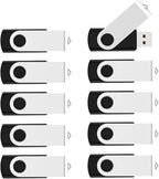 KOOTION 50pcs 16 GB USB Flash Drive 16gb Bulk Flash Drives 50 Pack Thumb DriveSwivel Memory Stick Jump Drive, Black