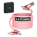 MFish 4-in-1 USB C Charging Cable, 6.6Ft Type C to Type C Cable, 240W Fast Charger for iPhone 16/15/14 Pro Plus Pro Max, for iPad MacBook Pro/Air, Laptops - Multi Charging Cable with USB-A