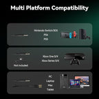 Gaming Headset with Microphone for Pc, Xbox One Series X/s, Ps4, Ps5, Switch, Stereo Wired Noise Cancelling Over-Ear Headphones with Mic, RGB, for Computer, Laptop, Mac, Nintendo, Gamer (Green)