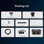 GVM LED Video Light Studio with Softbox, 200w Photography Lighting Kit with Bluetooth Mesh Network/DMX Control,45400lux/1m Continuous Lighting Kit for Film Recording,12 Lighting Effects