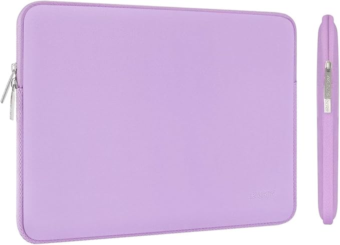 MOSISO Laptop Case 13.3 inch, 13-13.3 inch Laptop Sleeve Bag Compatible with MacBook Air/Pro 13 / Pro 14, HP Dell ASUS Lenovo Notebook, Neoprene Computer Sleeve Bag with Small Case, Purple