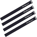 Extra Large 4 Pack 2 x 48 Inches Hook and Loop Strap, Reusable Fastening Cable Tie Down Straps by Wisdompro - Reusable, Durable Functional Cinch Cable Straps for Your Home, Office, Workspace
