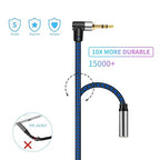 3.5mm Male to Female Extension Stereo Audio Extension Cable 30FT, Cotton-Braided Audio Extension Cable, Stereo Jack Cord for Phones, Headphones, Speakers, Tablets, PCs and More