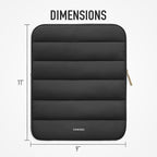 Vandel - The Original Puffy iPad Sleeve 9-11 Inch Tablet Sleeve, Black i Pad Case for Women and Men, Cute iPad Air Pouch, 9 10 Inch, 11 Inch Bag