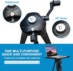 Portable Projector Stand Tripod Adjustable: Universal Laptop Standing Height from 17" to 46" with Carry Bag for Projectors Laptops Photography