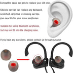 Replacement Earbud Tips Silicone Ear Tips for in- Ear Headphones Eartips Tips (Inner Hole from 3.8mm-5.5mm Earphones) Earbud Replacement Tips Earbuds Cap 18 Pairs S M L