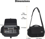 CADeN Camera Bag Case Shoulder Crossbody Bag Compatible for Nikon, Canon, Sony, DSLR SLR Mirrorless Cameras and Lenses (1.0 Black, Large)
