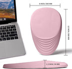 Ergonomic Mouse Pad with Wrist Rest Support,Mousepad Relief Carpal Tunnel Pain, Entire Memory Foam Mouse Pad with Non-Slip PU Base, Wireless Mouse Pad, Pink