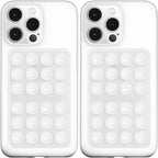 Anteel MAX Silicone Suction Phone Case Adhesive Mount, Upgraded Super Strong Grip, Durable, Easy to Use, Hands-Free Sticky Phone Holder for Selfies, Tiktok Videos, 2.56"x3.94" (TP&TP)