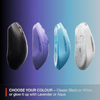 SteelSeries Rival 3 Wireless Gen 2 Gaming Mouse — 2.4GHz and Bluetooth — 18000 DPI TrueMove Air Optical Sensor — 60 Million Click Durability — Light-Weight — 100% PTFE Feet — Aqua