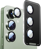 X-it Camera Lens Protector for Samsung S25, 9H Tempered Glass, Independent Metal Aluminum Edge Original Protection Design, Suitable for Phone Case, Anti-scratch, Anti-reflective,Mint
