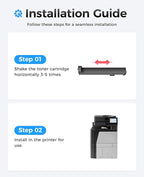 827A Toner Cartridges Set 4-Pack High Yield Replacement for HP 827A CF300A CF301A CF302A CF303A Use with Color Laserjet Enterprise Flow MFP M880z M880z+ M880z+NFC Managed Flow M880zm Printer Ink
