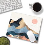 Mouse Pad, Cute Mountain Sunrise Mouse Pads, Square Washable Cloth Personalized Mouse Mat with Design, Gaming Office Home Non-Slip Rubber Base Computer Mousepad