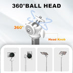 COMAN MT30-Pro Extendable Phone Tripod, 61cm Cell Phone Tripod Stand for iPhone with 360° Ball Head, Selfie Stick Vlog Stand with Remote, Tripod for iPhone 16/15/14/13/12 Pro Max/Android