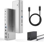 Thunderbolt 4 Dock, WAVLINK Docking Station with Quad 4K@60Hz Monitors, Four Thunderbolt 4 Ports, 98W PD, 2.5G RJ45 Ethernet, SD V4.0, 10Gbps USB3.1, for MacBook Pro/Air etc