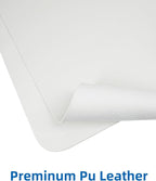 AFIING Leather Desk Pad Protector,48"" x 23""Large desk mat,Office Desk Mat, Non-Slip PU Leather Desk Blotter,Mouse pad,Waterproof Keyboard mat for Office/Home/Decor (Ivory white)