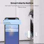 WiFi Door Sensor: Smart Door Open/Closed Detectors, Wireless Window Sensor with App Notification Alert, Contact Sensor for Home Security, Compatible with Alexa Google Assistant (3pack)