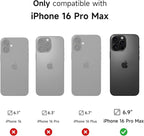 SURITCH for iPhone 16 Pro Max Case with Magnetic Camera Slide Cover and Adjustable Kickstand, Compatible with MagSafe, Shockproof Bumper Case Slim Protective Cover 6.9 Inch, Blue