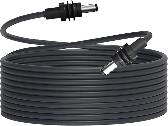 DC5521 Power Extension Cable for Starlink Mini,10FT 25FT 50FT 16AWG Waterproof DC 5521 Cord, DC Male to Male Extension Cable for Starklink Mini Work with 20V/65W+ PD Source (Male to Male 50 FT)