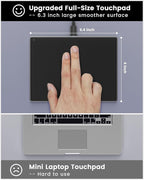 seenda Trackpad, Upgrade Smooth Glass Surface with Multi-Touch, Aluminum Slim USB Wired Win/Mac Touchpad with High Precision Navigation for Windows 10/11 Computer and iMac, MacBook Air/Pro