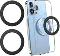 for Magsafe Magnetic Ring 2 Pack Compatibile with MagSafe Accessories/Charger/Mount/Wallet/Case/Kindle for New iPhone 16/15/14/13/12/11, Pixel 9, Samsung Galaxy Z Fold/Z Flip/S and More