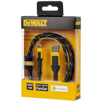 DEWALT Micro-USB to USB Cable(Not for iPhone)Reinforced Braided Micro-USB Cable, USB to Micro-USB Cable, Charger Cord Compatible with Android, 4 ft