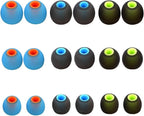 Silicone Replacement Earbud Tips Earbud Covers Ear Tips Fit for in-Ear Headphones (Inner Hole 3.8mm -5.1mm) Earbud Replacement Tips 9 Pairs