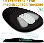 Hokafenle Ergonomic Mouse Pad Wrist Support with Stepped-Wedge Design, Wrist Rest Pain Relief Mousepad Filled with Memory Foam, Carpal Tunnel Mousepad for Wireless Mouse(12x8 inch, Black)
