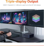 TRIGKRY Key R8 Mini PC, Ryzen 7 8745HS(8C/16T, up to 4.9GHz), 32GB DDR5 5600MHz 1TB PCIE4.0 SSD, Radeon 780M Graphics Gaming PC, Triple 4K@144Hz Display, USB4, WiFi6+BT5.2+2.5G LAN Mini Computer