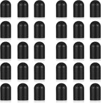 30PCS Stylus Tips Replacement Tips Only, 0.6cm/0.23in Black Silicone Tips for Stylus Pens High Sensitivity Stylu Tips,No Scratches, Universal Stylus Ends