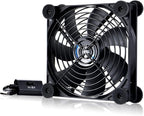 USB 120mm Quiet Fan, 5V USB Portable Cooling Fan for Flat Panel TV Receiver Router DVR PlayStation Xbox Computer Cabinet Cooler
