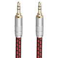 Audiophile High Purity Copper Aux Audio Cable 3.5mm Male to 3.5mm Male Audio Auxiliary Cord Gold-Plated Stereo HiFi Adapter Cable (Straight to Straight, 6.5ft/2m)