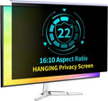 22 Inch Computer Privacy Screen for 16:10 Computer Monitor, Anti-Blue Light Monitor Privacy Screen Filter, Anti-UV Computer Screen Privacy Shield, Hanging Type