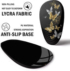 Ergonomic Memory Foam Mouse Pad with Wrist Rest Support, Non-Slip PU Base and Wireless Capability