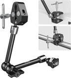 SMALLRIG 11 Inch Magic Arm with Crab-Shaped Clamp, Arm with 1/4"-20 Screw and Retractable Pins, for Action Cameras, Monitors, Video Lights, and Microphones - 5311