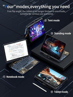 Transparent 360 for iPad keyboard case with Wireless Keyboard for iPad Air 13 inch(M3/M2, 2025/2024), Trackpad, 7 Color Backlight, 360° Rotating Stand for iPad Pro 12.9" 2018-2022(6/5/4/3 Gen)
