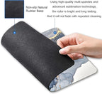 Marble Mouse Pad - Square Waterproof Non-Slip Rubber Base for Office Laptop, 9.5"x7.9"x0.12" Inch (Gilt Marble)