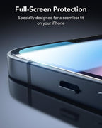 ESR 3 Pack for iPhone 16e/ iPhone 14/ iPhone 13/13 Pro Privacy Screen Protector, Anti-spy Tempered-Glass Privacy Screen Protector with Flawless Fit Tray