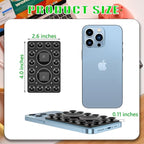 Silicone Suction Phone Holder Mount,Silicon Adhesive Phone Accessory for iPhone and Android, Hands-Free Mirror Shower Phone Holder,TikTok Videos and Selfies (Black, Single Sided)