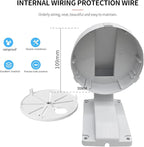 Indoor Outdoor Security Camera Mount Wall Mount L Type Bracket for Security Dome IP Camera Mounting,Junction Box Cable Management Mounting Case,Dome Camera Mount