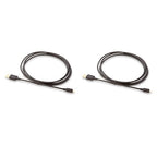 Amazon Basics 2-Pack USB-A to Micro USB Charging Cable, 480Mbps Transfer Speed with Gold-Plated Plugs, USB 2.0, 6 Foot, Black