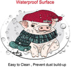 Cute Pig Round Mouse pad Customized Mousepad Non-Slip Rubber Base Mouse Pads for Computers Laptop Office Desk Accessories Mouse pad