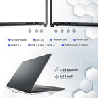 Dell 15.6" Touchscreen Laptop Computer, 32GB RAM, 1.25TB Storage (1TB SSD + 256GB Docking Station), Intel 10-Core i5-1334U (Beat i7-1250U), FHD Display, WiFi 6, Windows 11 Pro S, USB C to RJ45 Cable