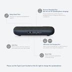 NUROUM A15 Conference Speaker and Microphone, Portable&Scalable Bluetooth Wireless Speakerphone, 360° Voice Pickup, Daisy Chian for Calls/Computer/PC/Laptop/Desktop via Bluetooth/Dongle/USB-A/C Blue