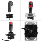 Flight Joystick 8-way adjustable joystick with trigger and top launch button for video game simulator flyer