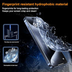 OneFish Screen Protector for Iphone 15 Pro Max, HD Clarity Tempered Glass Film 9H+ Hardness with Hassle-Free Installation Frame, Dust-Free Bubble-Free Anti-Fingerprint, 2Pack